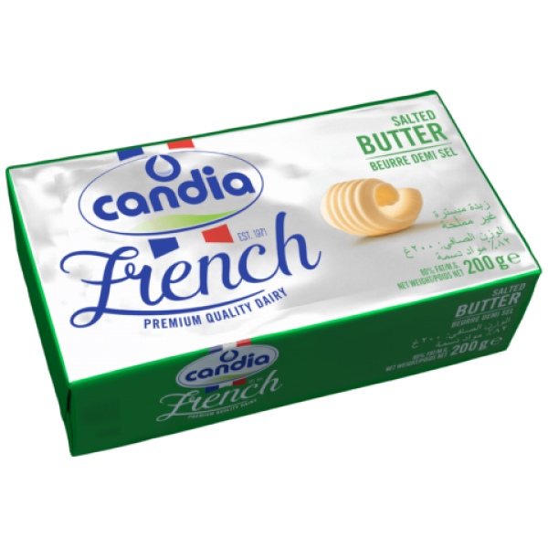 CANDIA French Butter Block Salted 82% Fat (200g)