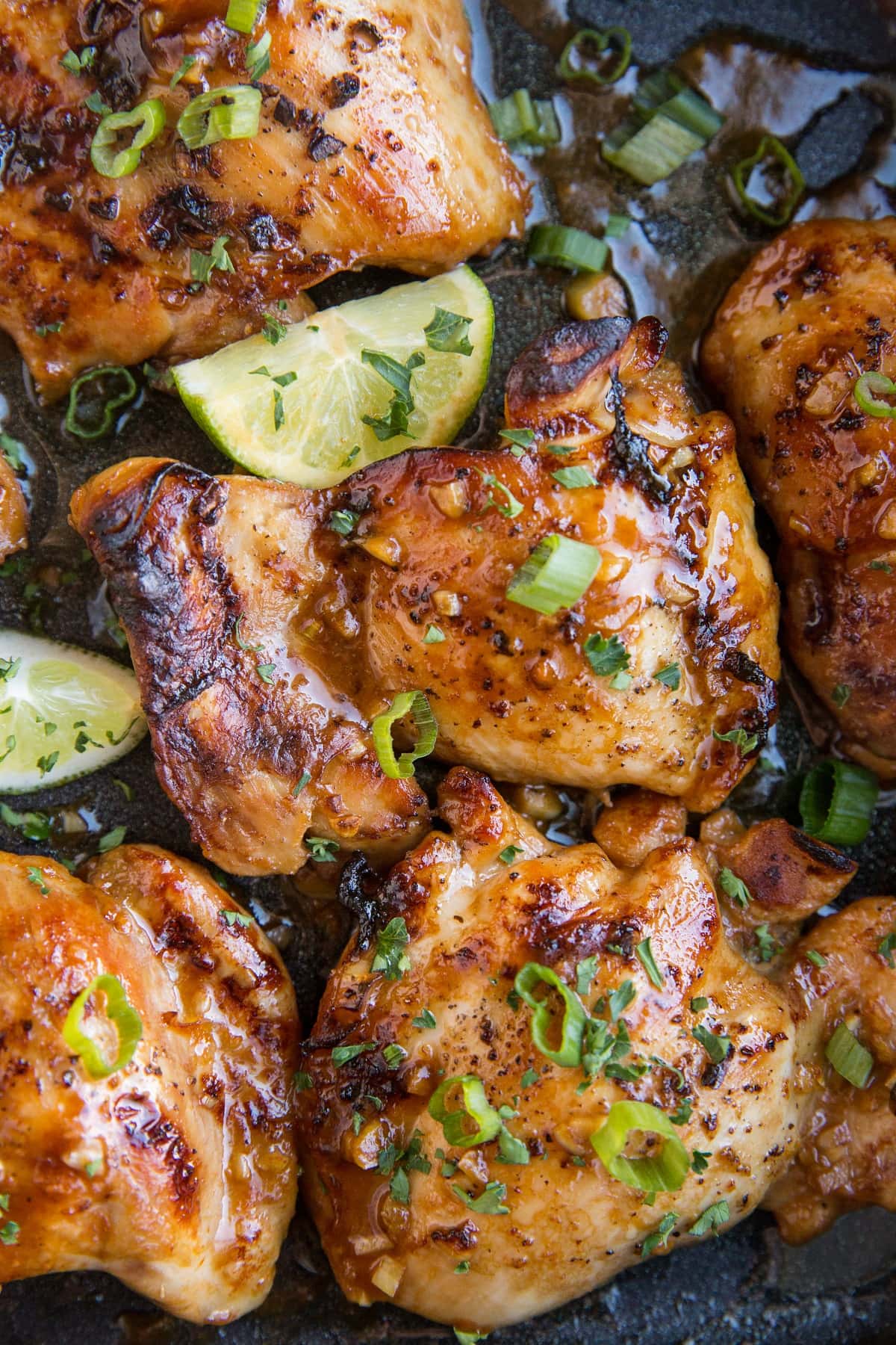 Marinated boneless skinless chicken leg
