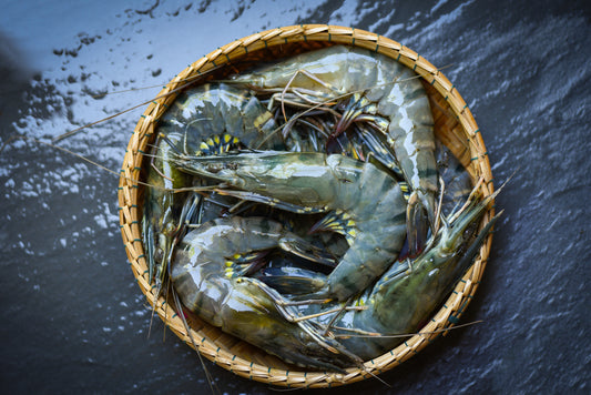 Premium Vietnam Black Tiger Prawns (HOSO) 31/40 – BAP Certified | 1kg Pack
